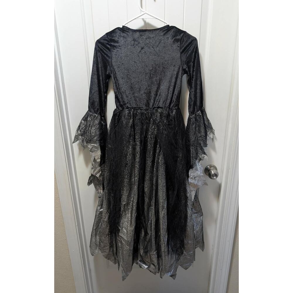 Spirit Girls Goth Gothic Witch Halloween Costume Princess Dress Size L 12-14 - Picture 5 of 13